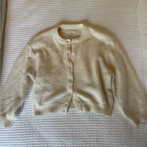 Daily Drills Cream Women's Cardigan Sweater